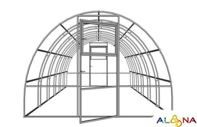 Схема сборки теплицы богатырь