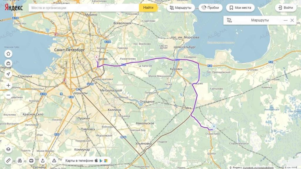 Карта мгинского района ленинградской области