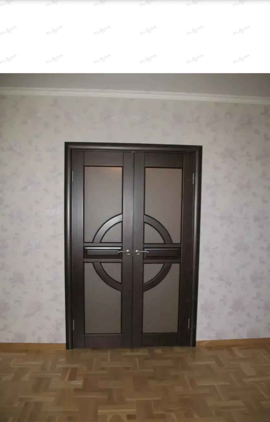 установка двойной двери в зал